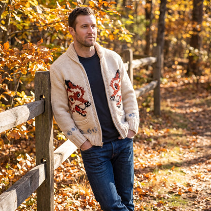 Handmade Wolf Knit Cardigan Inspired by Project Hail Mary