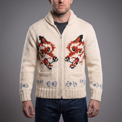 Handmade Wolf Knit Cardigan Inspired by Project Hail Mary