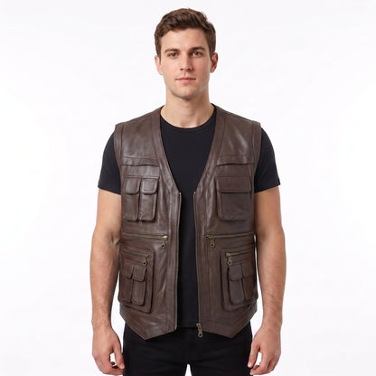 Owen Grady Jurassic World Leather Vest