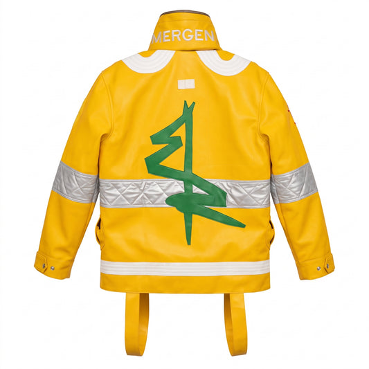 Cyberpunk 2077 Edgerunners David Martinez Yellow Leather Jacket