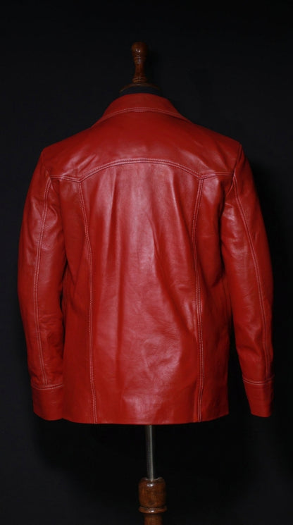 Brad Pitt Inspired Tyler Durden Jacket – Fight Club Leather Costume