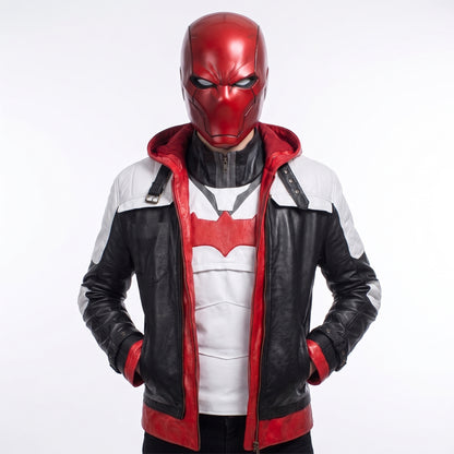 Jason Todd Arkham Knight Red Hood Leather Jacket & Vest