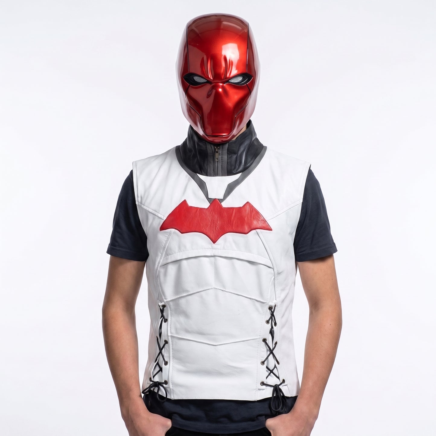Jason Todd Arkham Knight Red Hood Leather Jacket & Vest