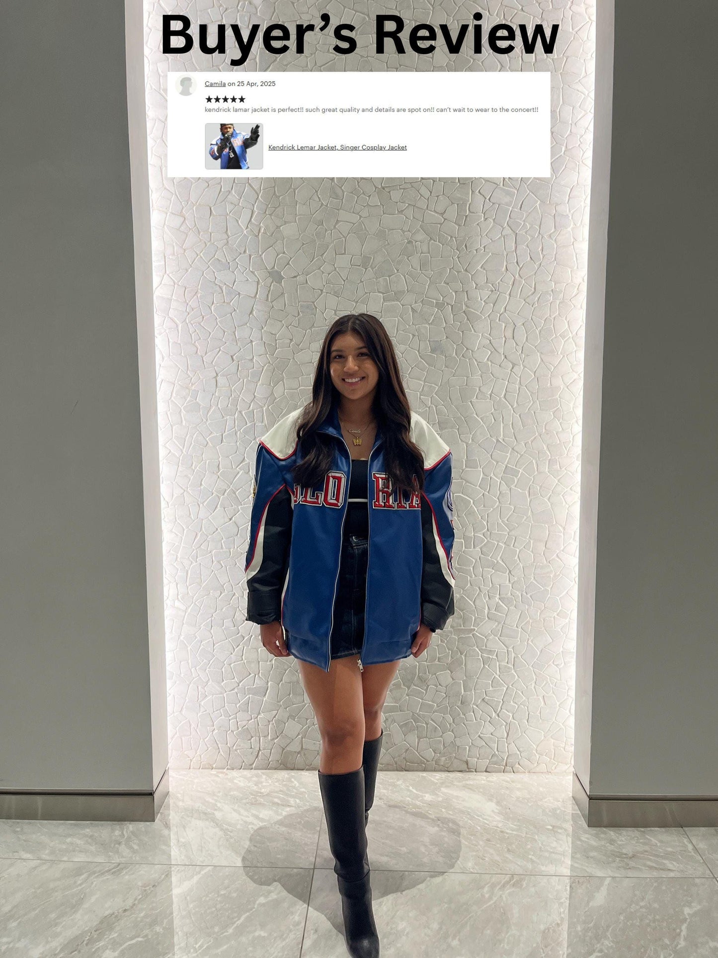 Kendrick Lemar Super Bowl Jacket, KL Bowl Leather Cosplay Jacket
