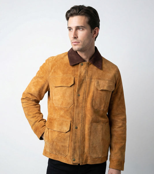TLOU Joel Brown Suede Jacket – The Last of Us Inspired Leather Jacket