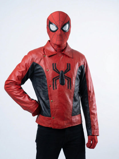 Spider-Man Leather Jacket – Peter Parker TLS Inspired Cosplay Outfit