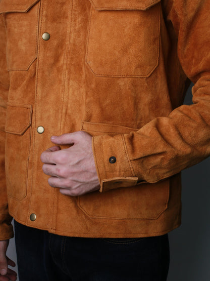 TLOU Joel Brown Suede Jacket – The Last of Us Inspired Leather Jacket
