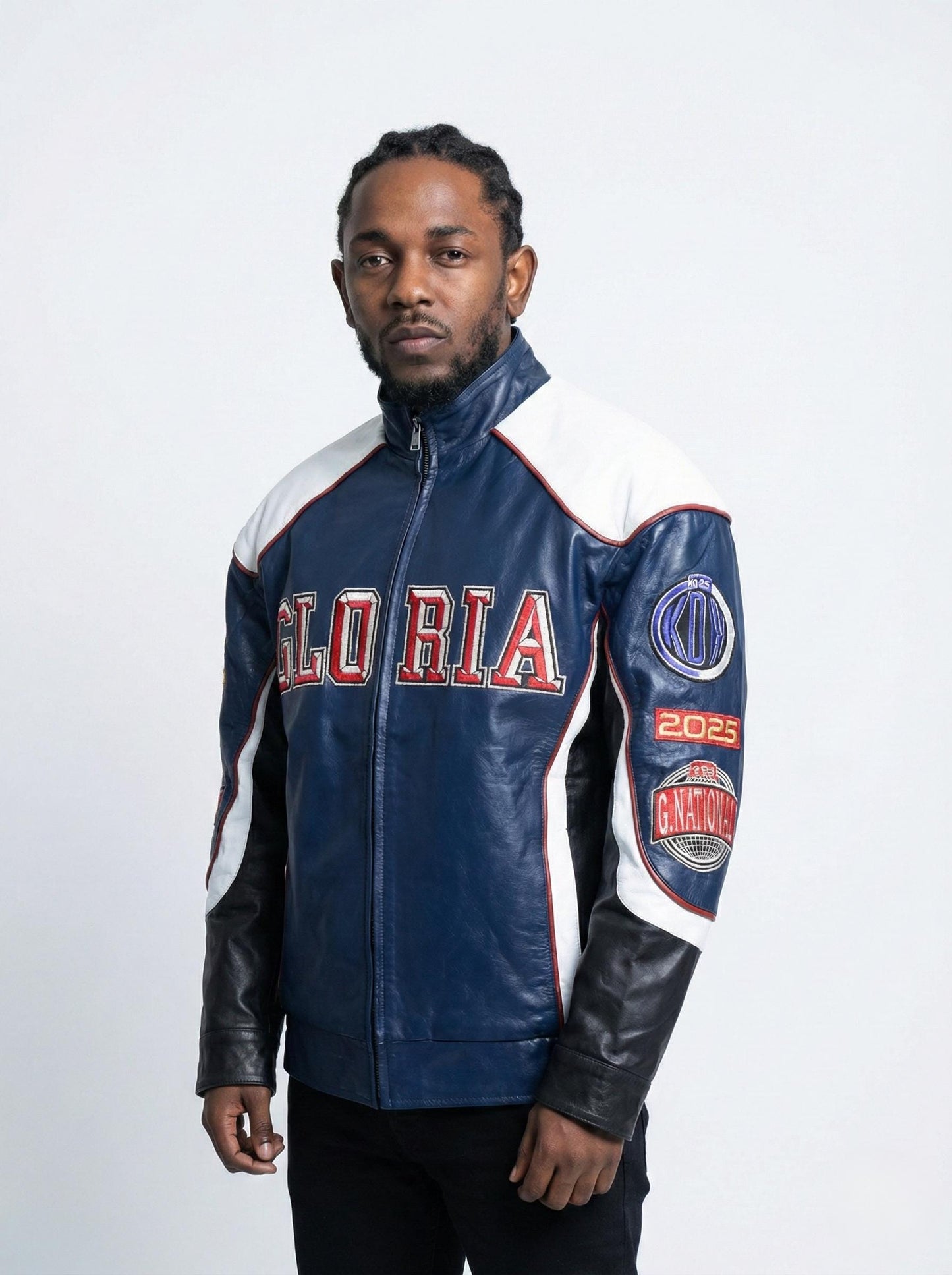 Kendrick Lemar Super Bowl Jacket, KL Bowl Leather Cosplay Jacket