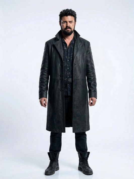 Billy Butcher Black Leather Coat – The Boys Season 5 Cosplay Costume