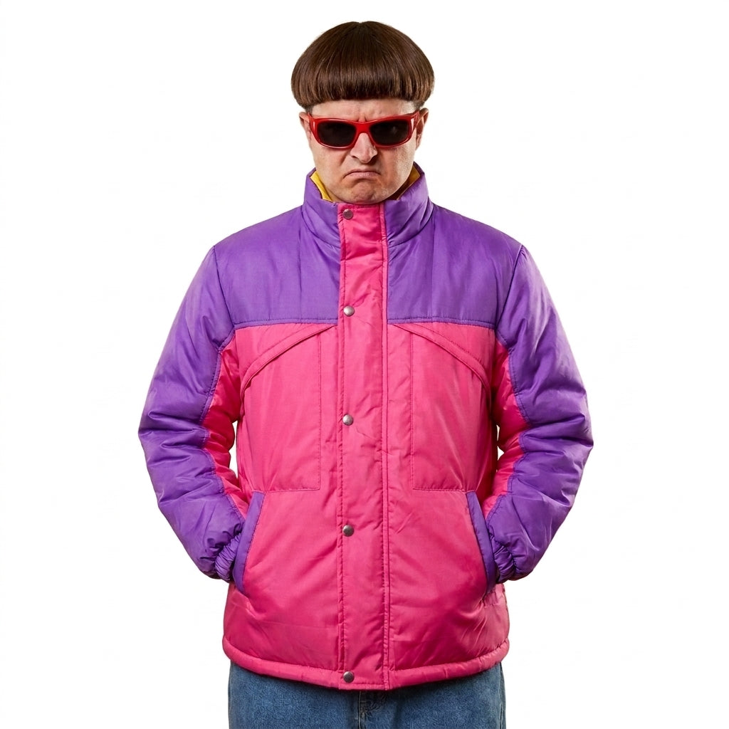 Oliver Tree Inspired 90s Retro Colorblock Windbreaker