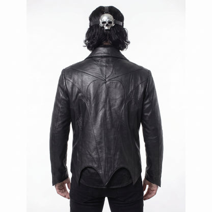 Papa V Perpetua Inspired Leather Jacket, Ghost Band Black Leather Gothic Jacket, Singer Cosplay Jacket