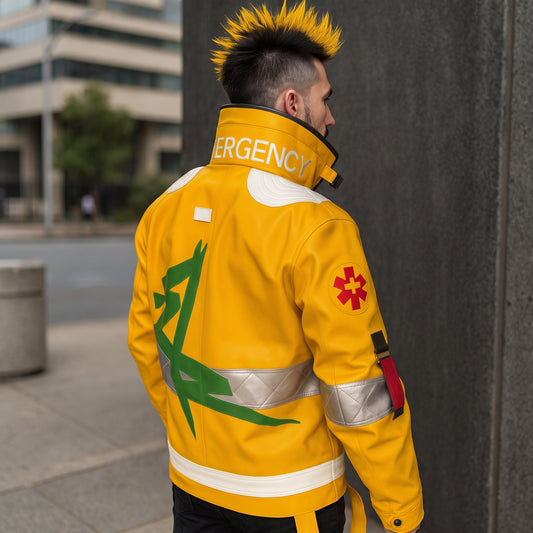 Cyberpunk 2077 Edgerunners David Martinez Yellow Leather Jacket